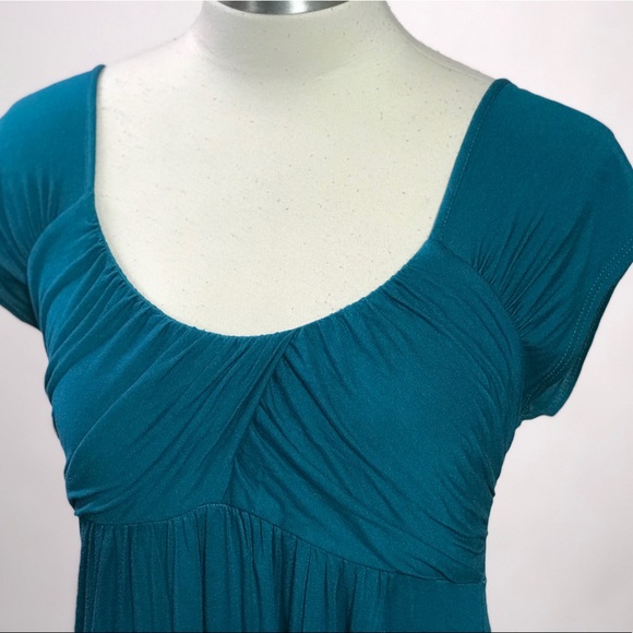 Delilah’s Teal Blue Short Sleeve Dress - Picture 4 of 7